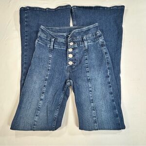 We The Free After Dark Mid Rise Flare Jeans with Button Fly - Lilibet